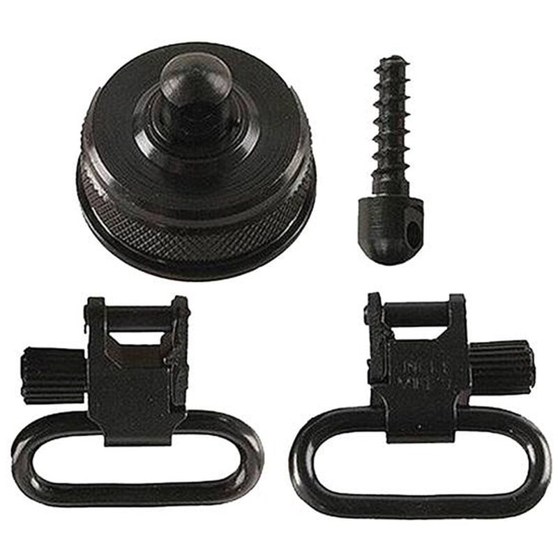 Uncle Mike's Shotgun Swivel Cap Set Browing BPS and A5 12 Gauge Aluminum Black