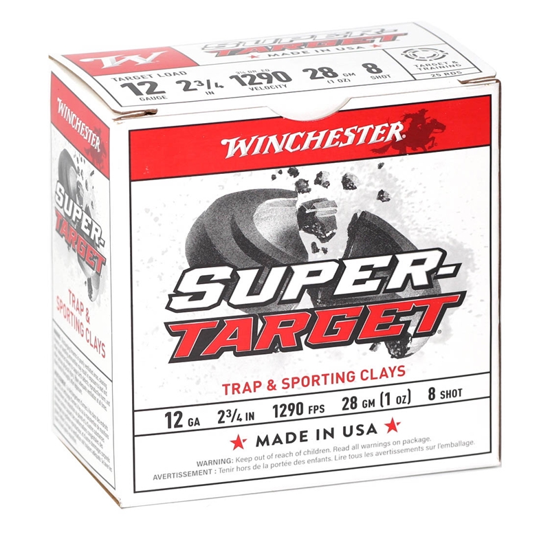 Winchester Super-Target 12 Gauge Ammo 2-3/4