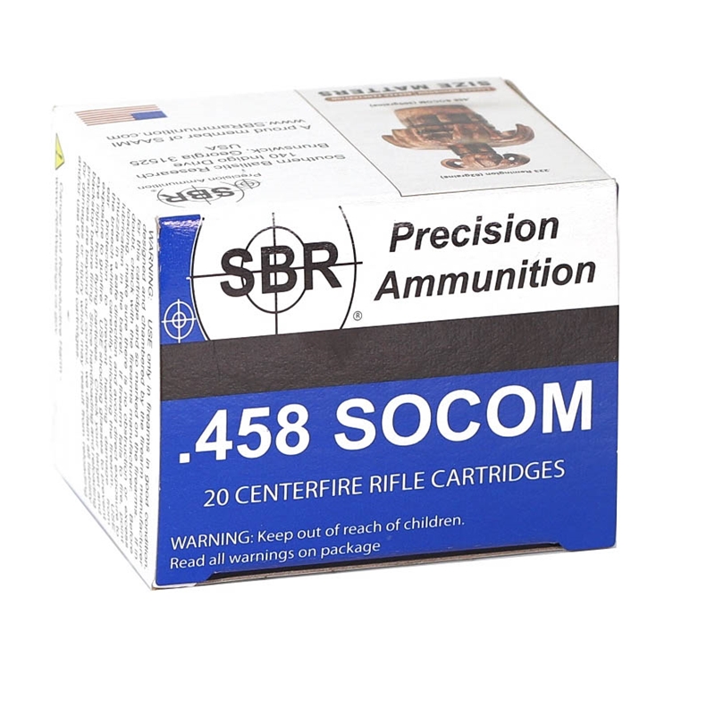 SBR Extreme Penetrator 458 SOCOM Ammo 300 Grain Lead-Free 