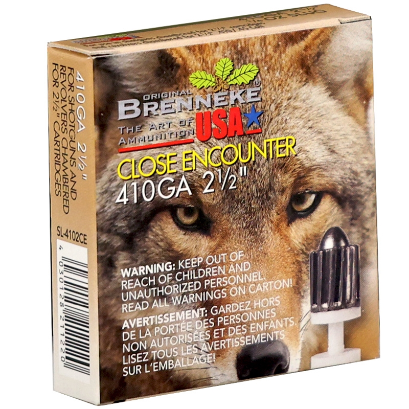 Brenneke Close Encounter 410 Bore Ammo 2 1/2” 1/4 oz Rifled Slug - SL-4102CE