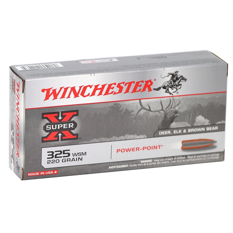 Winchester Super X 325 WSM Winchester Ammo 220 Grain Power-Point