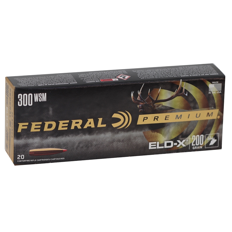 Federal Premium 300 Winchester Short Magnum (WSM) Ammo 200 Grain ELD-X