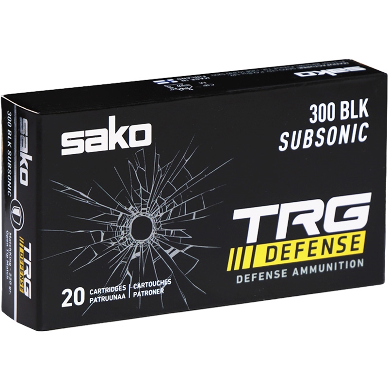 Sako TRG Defense 300 AAC Blackout Ammo 220 Grain Open Tip Match