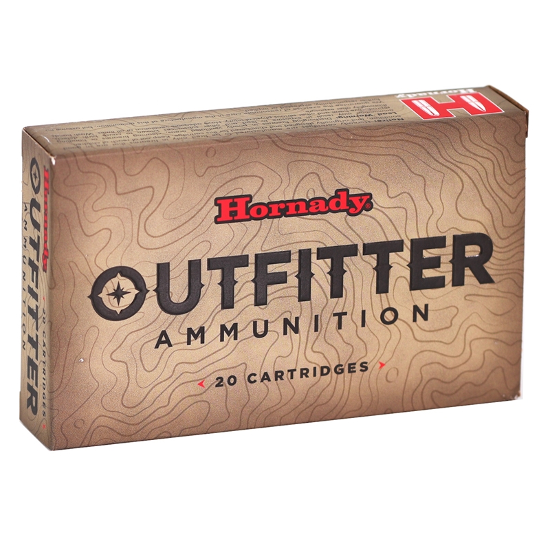 Hornady Outfitter 338 Winchester Magnum Ammo 225 Grain Copper Solid CX