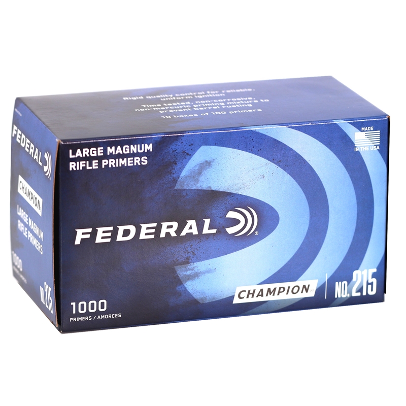 Federal Large Rifle Magnum Primers #215 Box of 1000