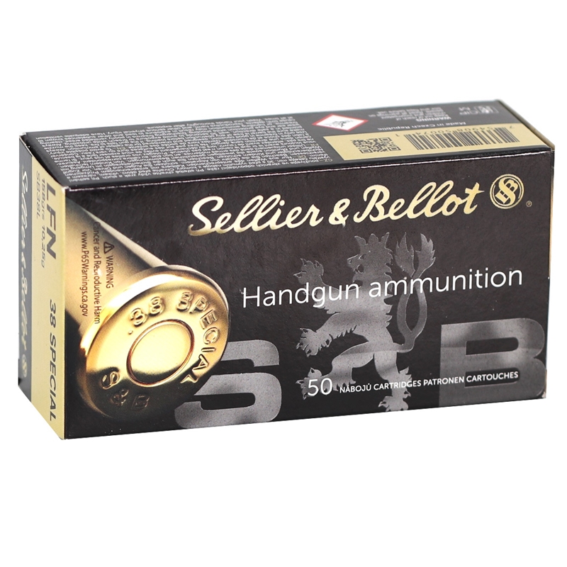 Sellier & Bellot 38 Special Ammo 158 Grain Lead Flat Nose