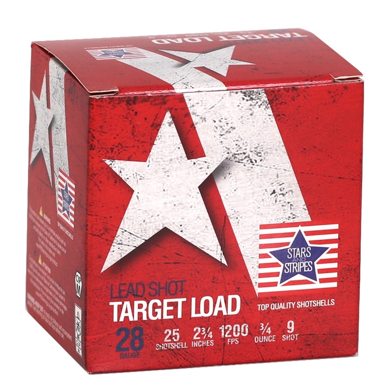 Stars and Stripes Target Loads 28 Gauge Ammo 2-3/4