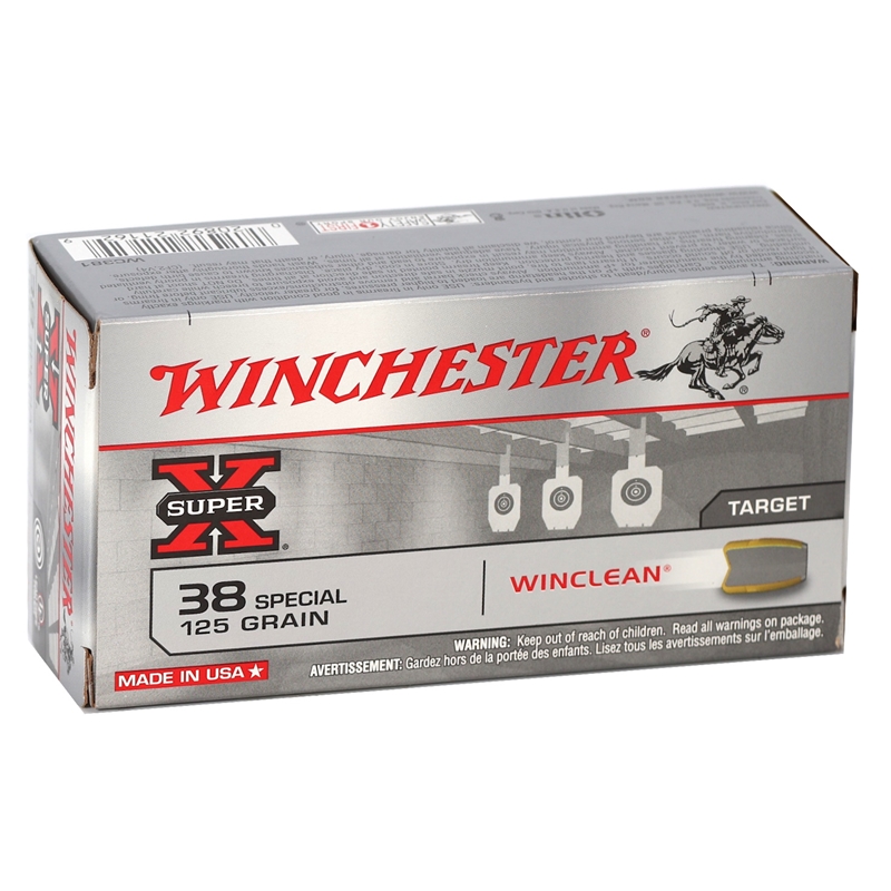 Winchester Super-X 38 Special Ammo 125 Grain Jacketed Soft Point