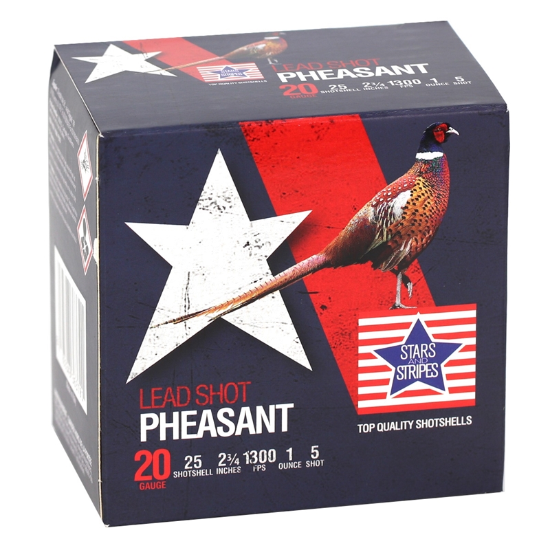 Stars and Stripes Pheasant Load 20 Gauge Ammo 2 3/4