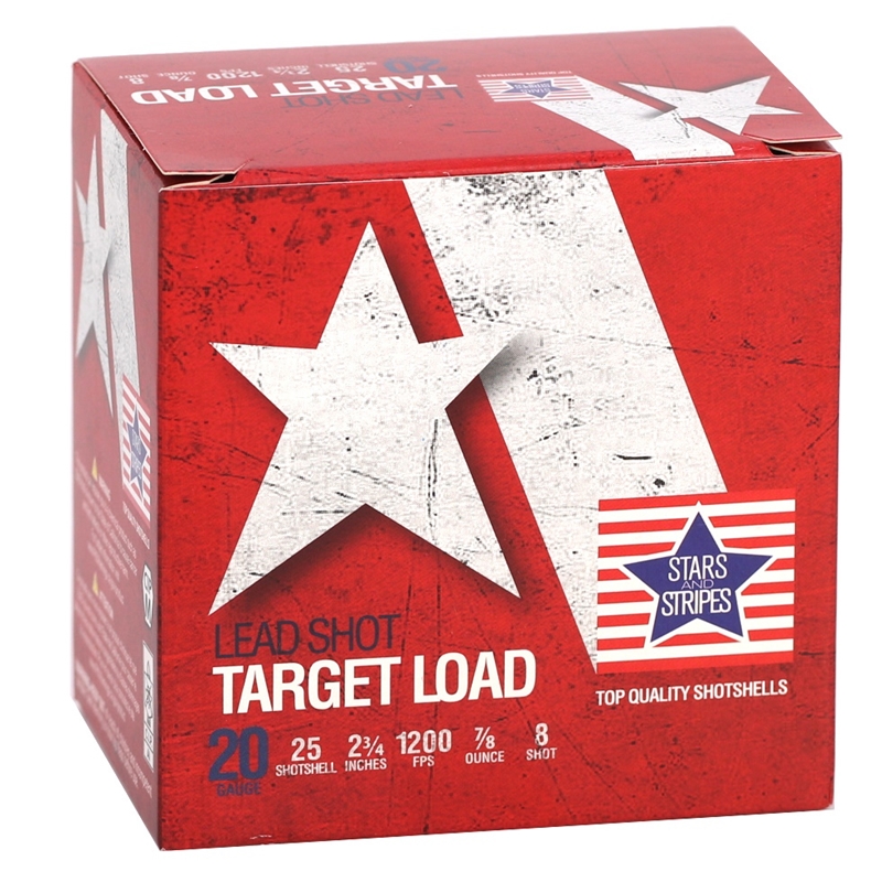 Stars and Stripes Target Loads 20 Gauge Ammo 2-3/4
