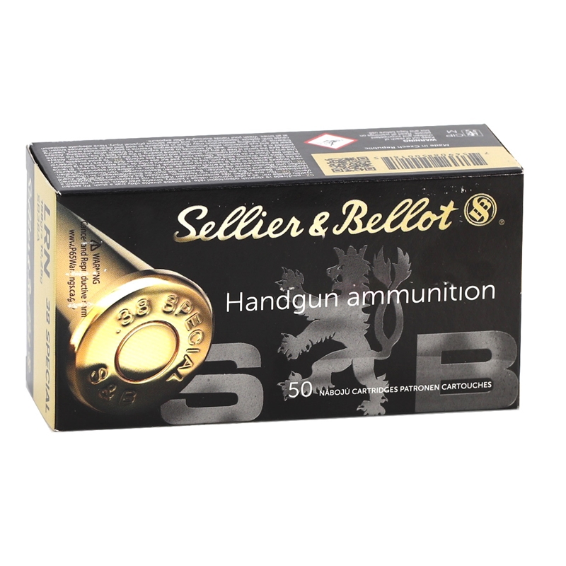 Sellier & Bellot Handgun 38 Special Ammo 158 Grain LRN