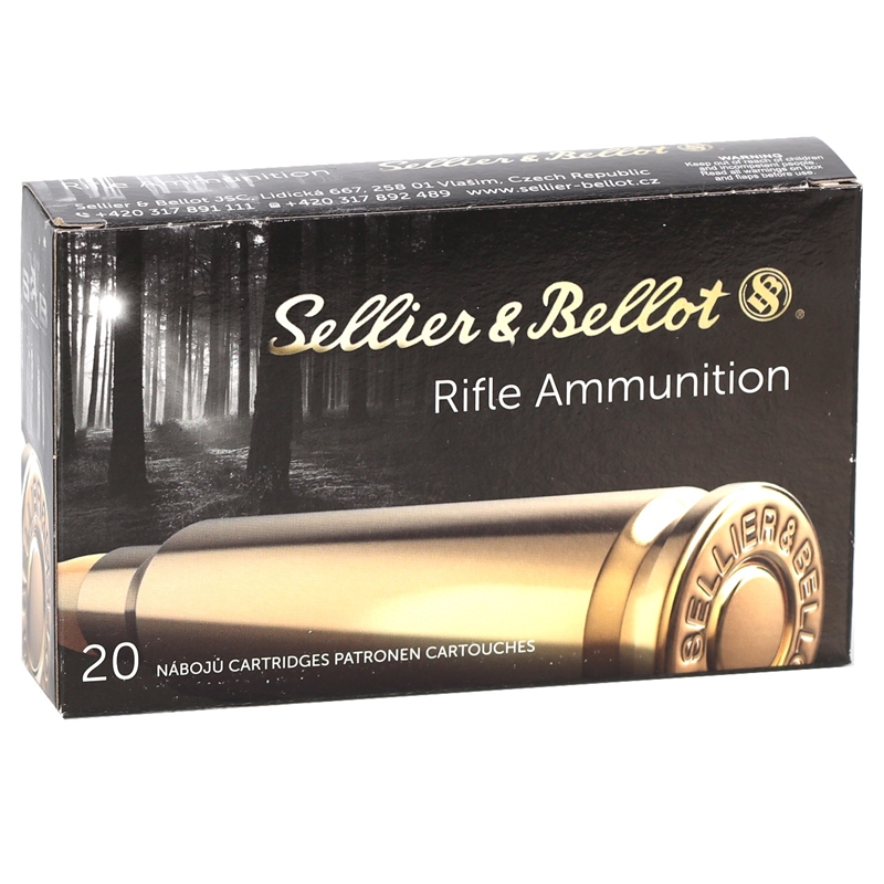 Sellier & Bellot 7x57mm (7mm Mauser) Ammo 173 Grain Soft Point Cutted Edge