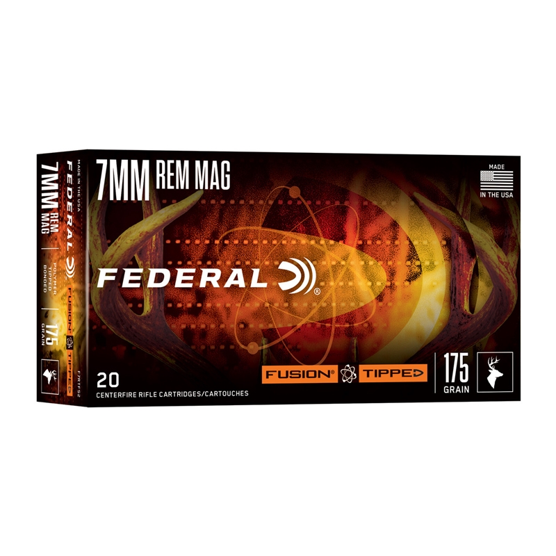 Federal Fusion Tipped 7mm Remington Magnum Ammo 175 Grain Bonded