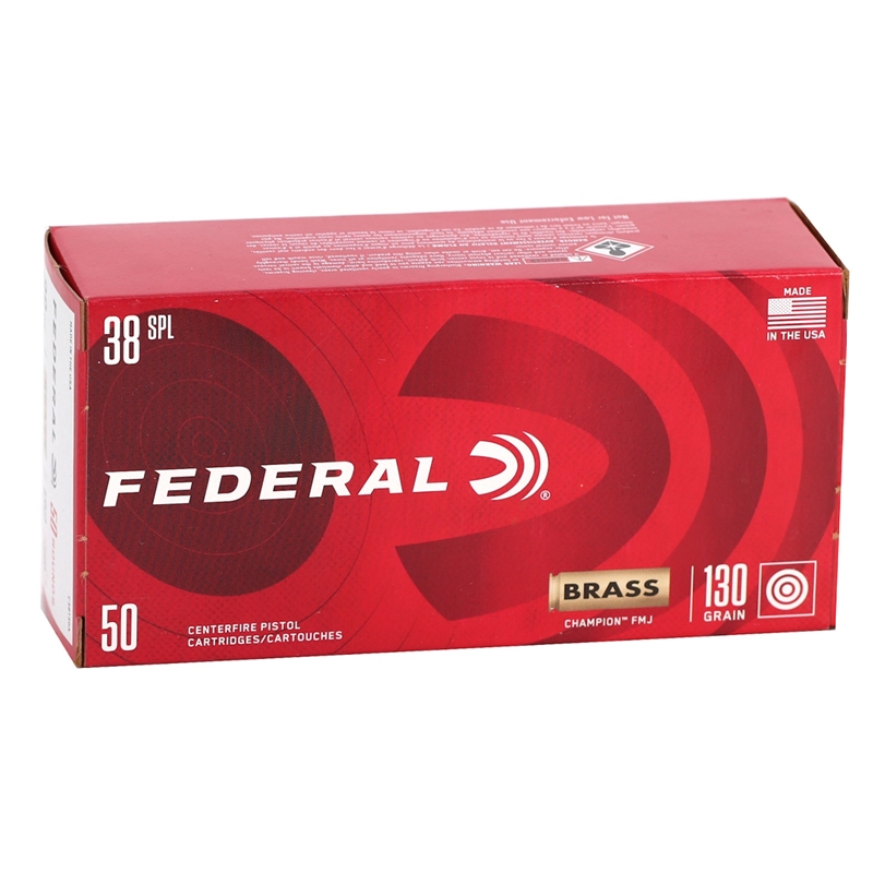 Federal Champion 38 Special Ammo 130 Grain Full Metal Jacket