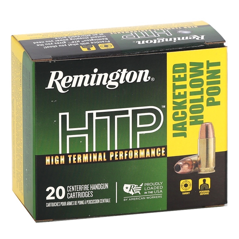 Remington HTP 380 ACP Auto Ammo 88 Grain Jacketed Hollow Point