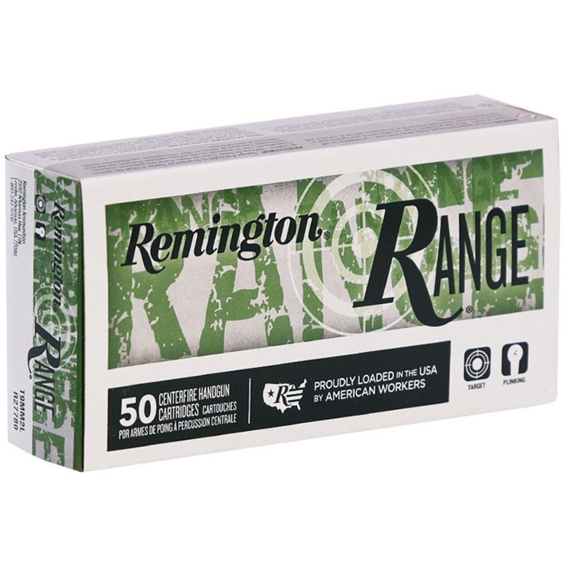 Remington Range 9mm Luger Ammunition 124 Grain Full Metal Jacket - T9MM2L