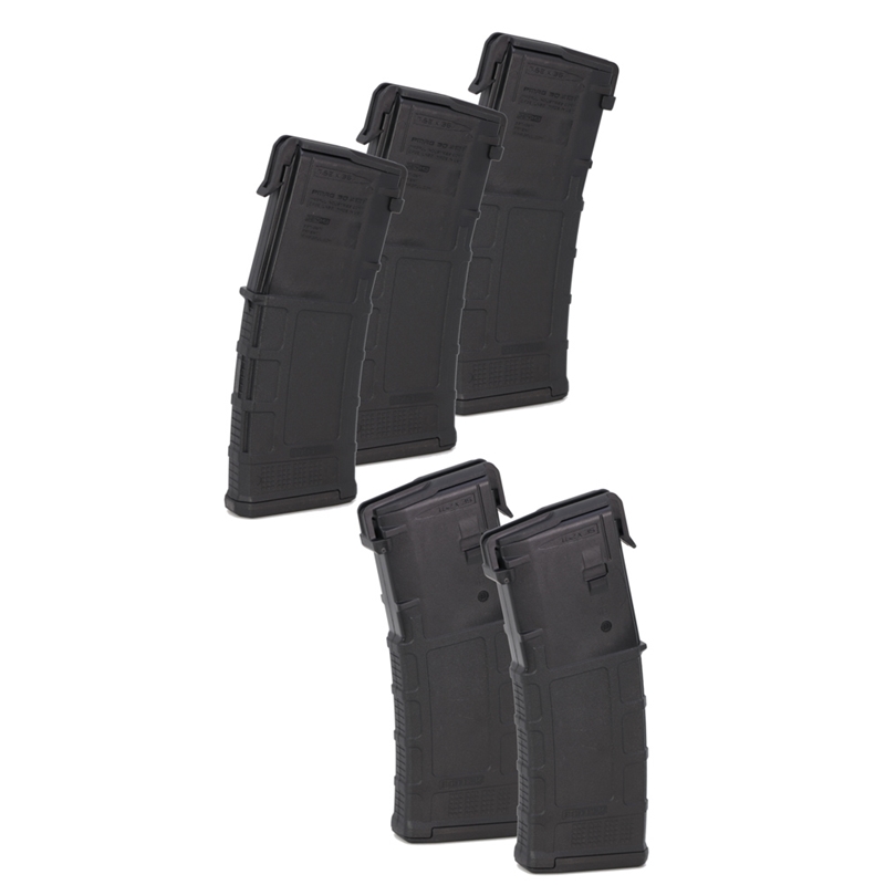 Magpul PMAG 30 AR300B Gen M3 300 AAC Blackout 30 Rounds Black 5 Pack