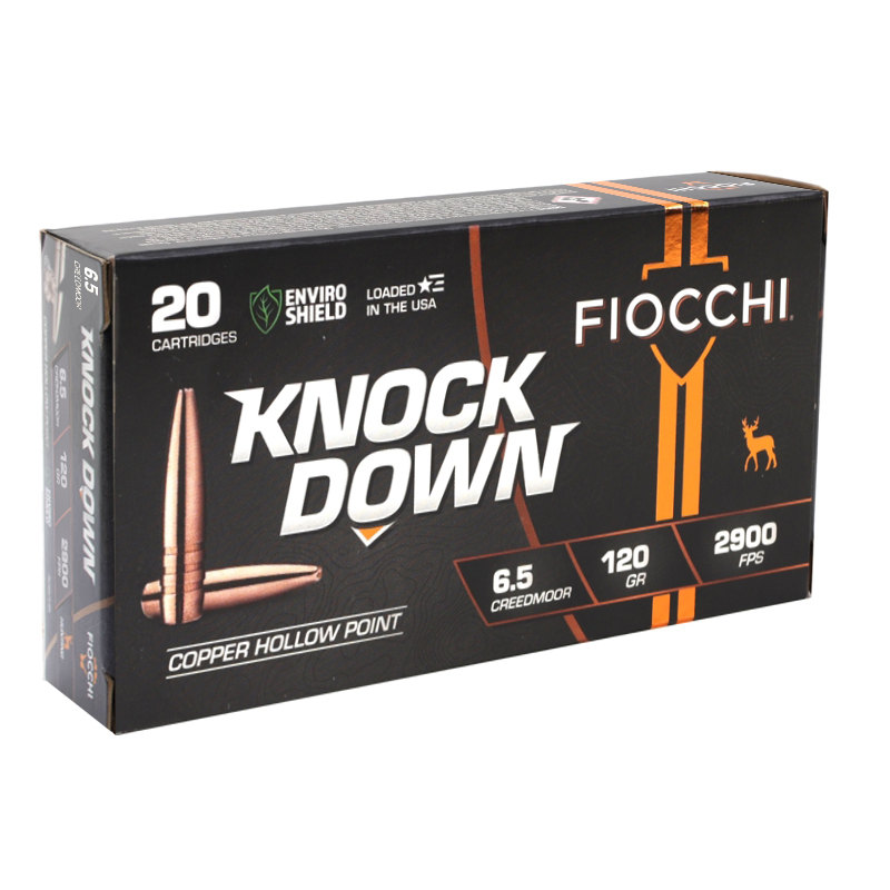 Fiocchi Knock Down 6.5 Creedmoor Ammo 120 Grain Hollow Point