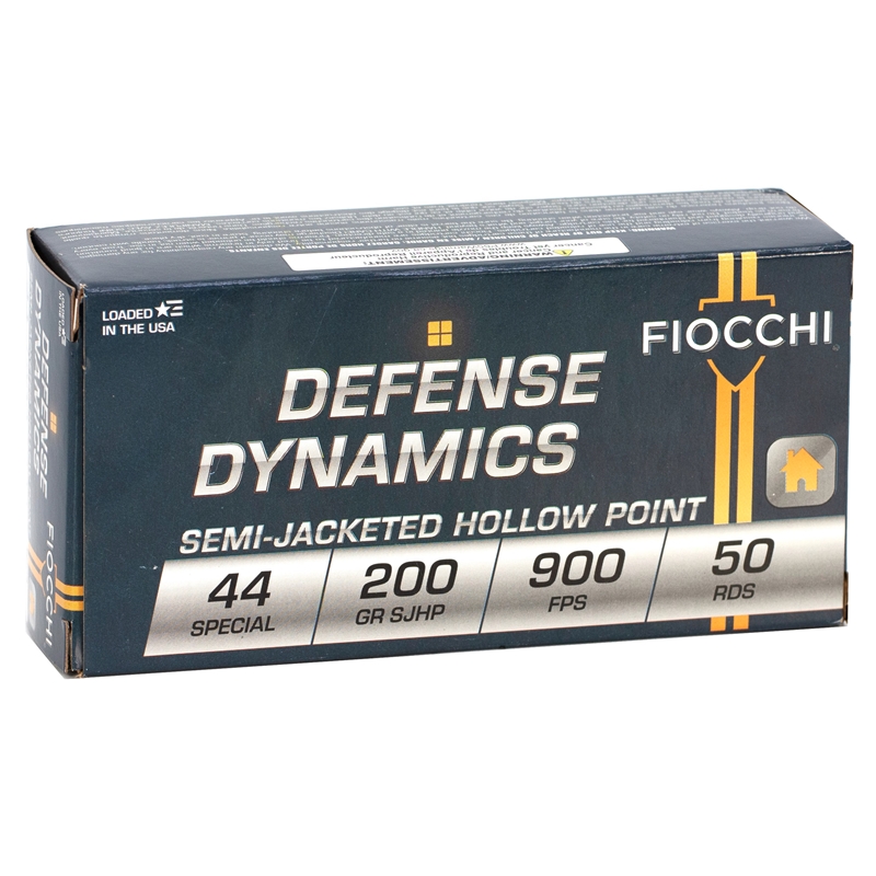 Fiocchi Defense Dynamics 44 Special Ammo 200 Grain Semi-Jacket Hollow Point