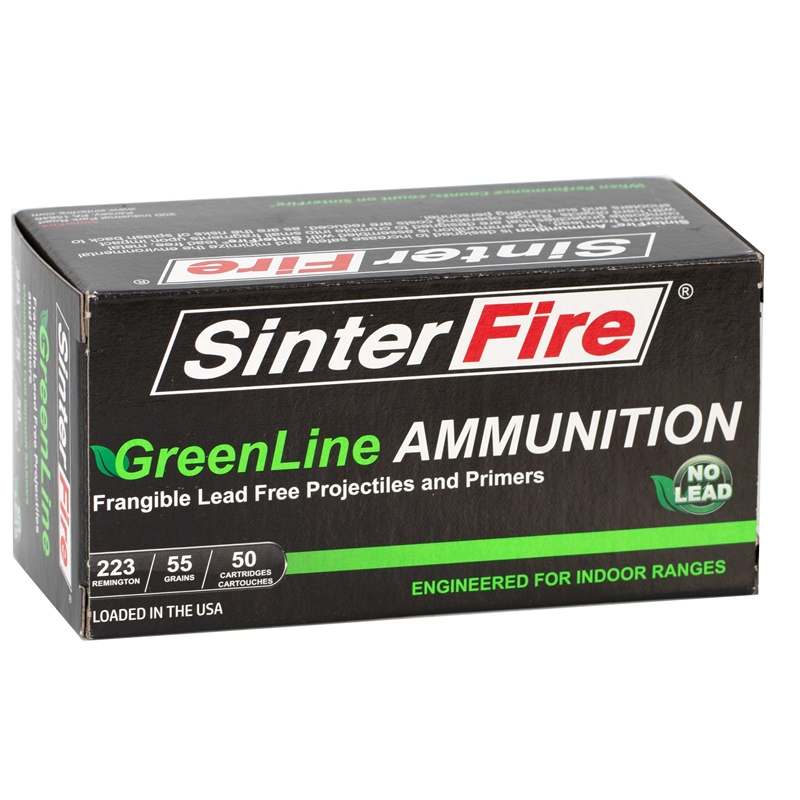 SinterFire GreenLine 223 Remington Ammo 55 Grain Frangible