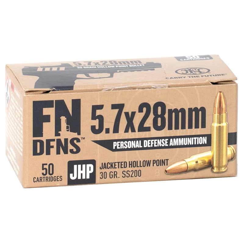 FN DFNS 5.7x28mm Ammo 30 Grain Jacketed Hollow Point