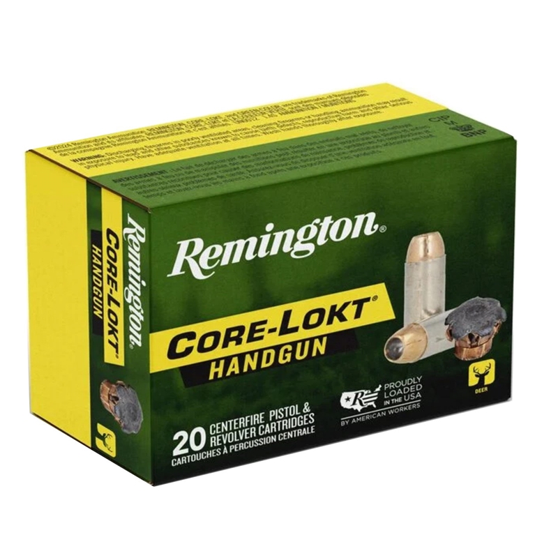 Remington Core-Lokt Handgun 357 Magnum Ammo 180 Grain Hollow Point