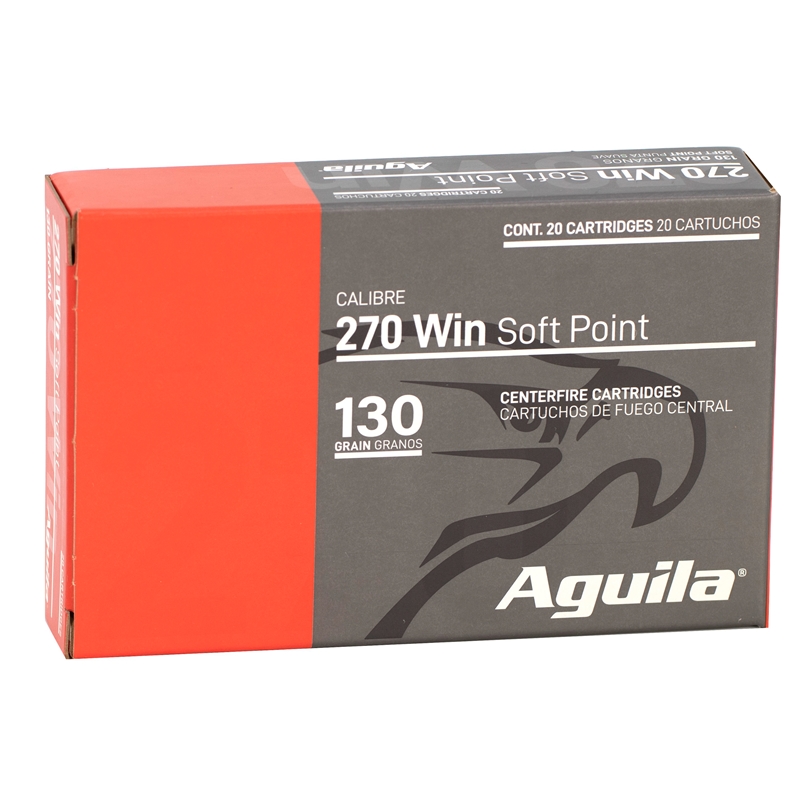 Aguila Interlock 270 Winchester Ammo 130 Grain Boat Tail Soft Point