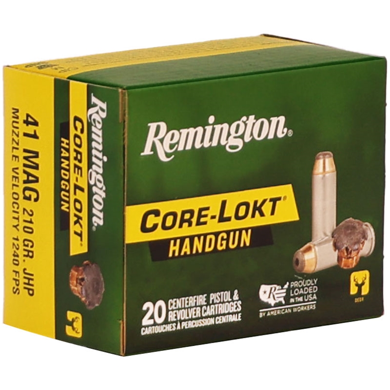 Remington Core-Lokt 41 Remington Magnum Ammo 210 Grain Semi Jacketed Hollow Point - R20225