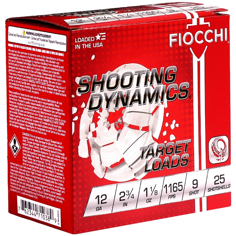 Fiocchi Shooting Dynamics 12 Gauge Ammo 2-3/4