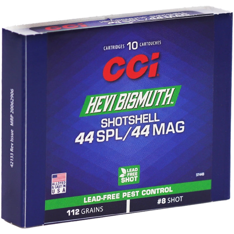 CCI Bismuth .44 Magnum Ammo 112 Grain #8 Shot