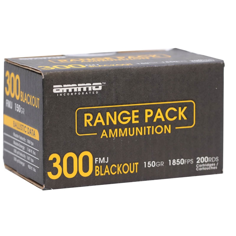 Ammo Inc Signature 300 Blackout Ammo 150 Grain Full Metal Jacket 200 Cartridges 