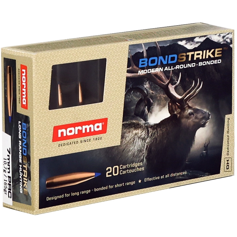 Norma Bondstrike 7mm PRC Ammo 165 Grain Bonded Polymer Tip - 20171582