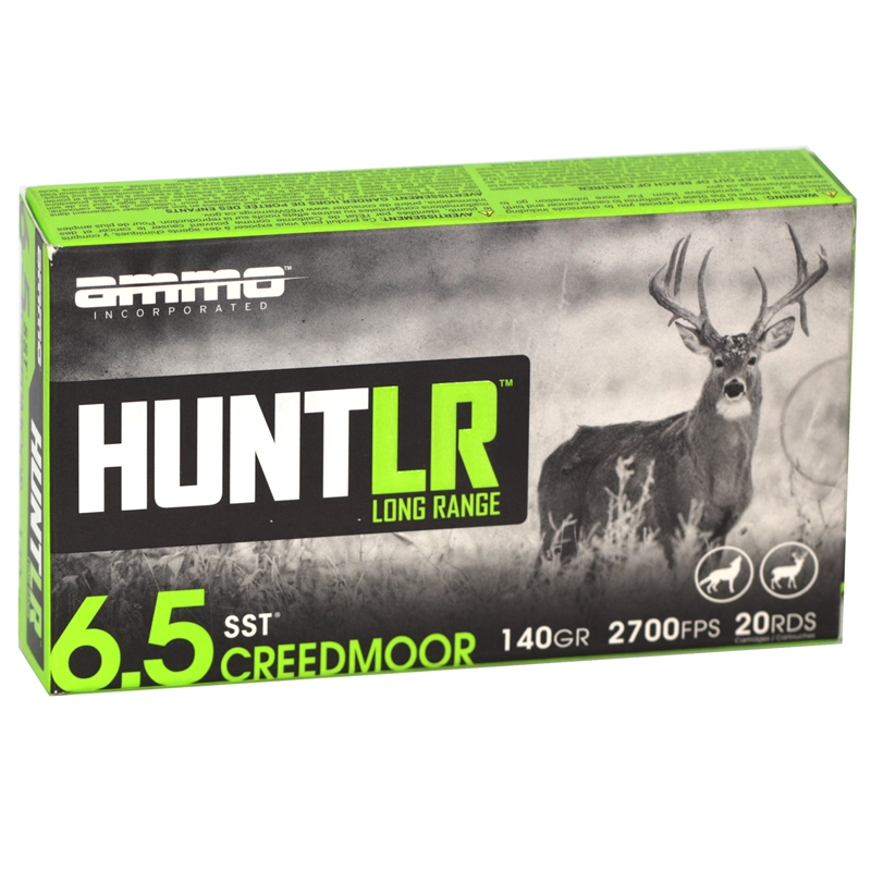 Ammo Inc Hunt LR 6.5 Creedmoor Ammunition 140 Grain SST - 65CM140SST-A20