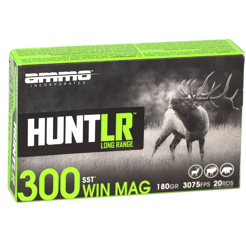 Ammo Inc Hunt LR 300 Winchester Magnum Ammunition 180 Grain SST - 300WM180SST-A20