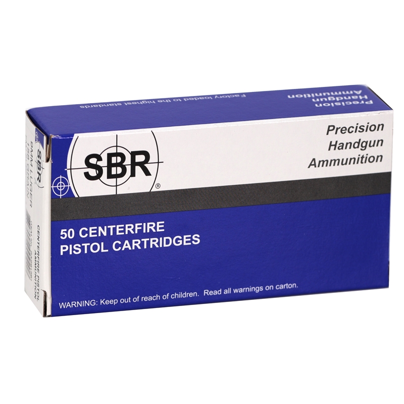 SBR Subsonic (SAS) 9mm Luger Ammunition 158 Grain Full Metal Jacket - SAS91581