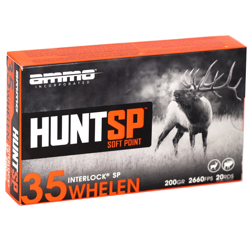 Ammo Inc Hunt SP 35 Whelen Ammunition 200 Grain InterLock - 35W200SP-A20