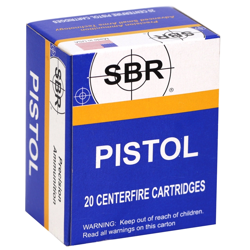 SBR Pistol 44 Remington Magnum Ammunition 240 Grain Jacketed Hollow Point - SL44RM01