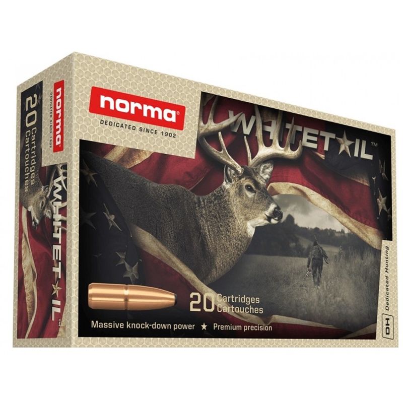 Norma Whitetail 8x57mm JS Mauser Ammunition 196 Grain Pointed Soft Point - 20180452