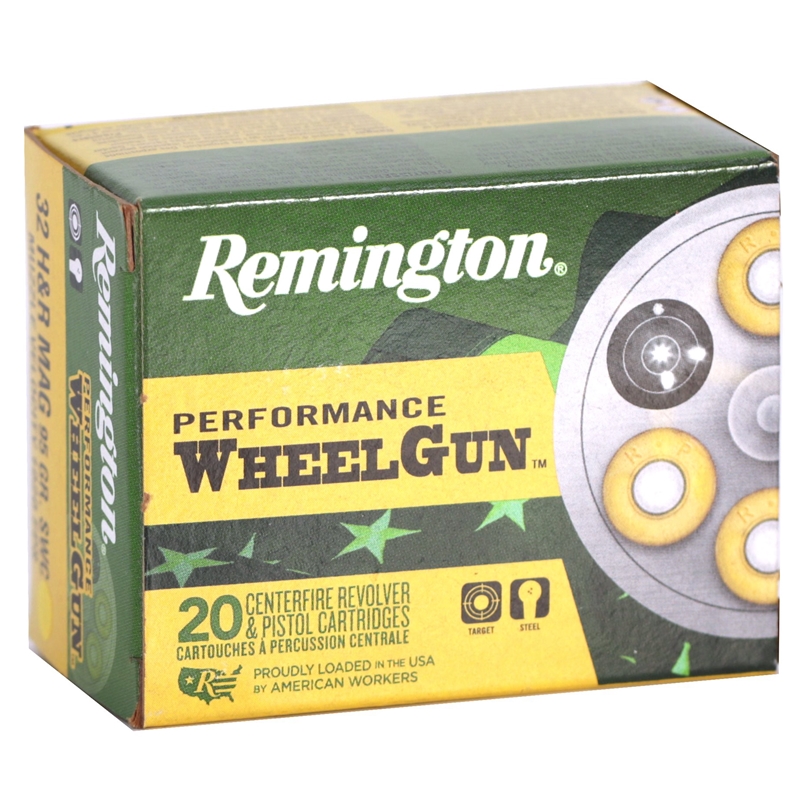 Remington Performance Wheelgun 32 H&R Magnum Ammunition 95 Grain Lead Semi Wadcutter - RPW32HR