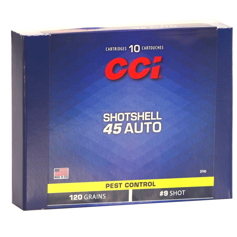 CCI Shotshell 45 ACP AUTO Ammunition 120 Grain #9 Shot - 3745