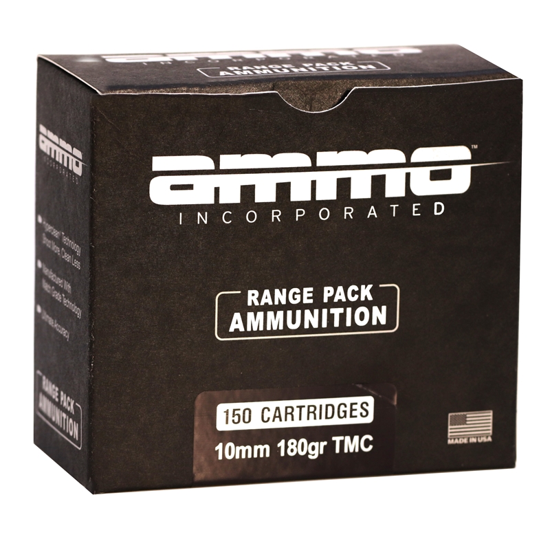 Ammo Inc Signature 10mm Auto Ammunition 180 Grain Total Metal Case - 10180TMC-A150