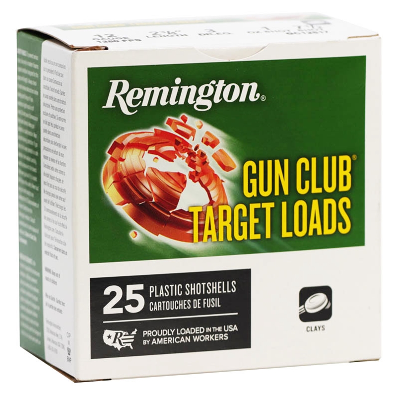 Remington Gun Club Target 12 Gauge Ammo 2 3/4