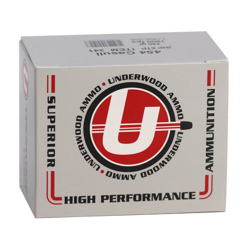 Underwood Extreme Terminal Performance (XTP) 454 Casull Ammunition 240 Grain Jacketed Hollow Point - 341