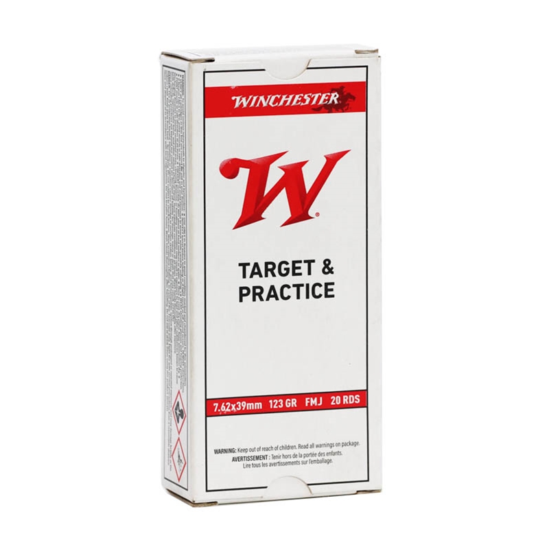 Winchester Target & Practice 7.62x39mm Ammunition 123 Grain Full Metal Jacket - Q3174P