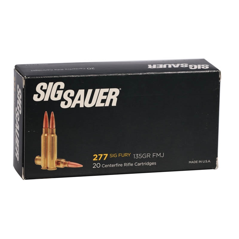 Sig Sauer 277 SIG FURY Ammunition 135 Grain Full Metal Jacket - E277SFB135-20