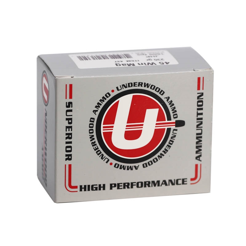 Underwood 45 Winchester Magnum Ammunition 230 Grain Sporting Jacketed Hollow Point - 437