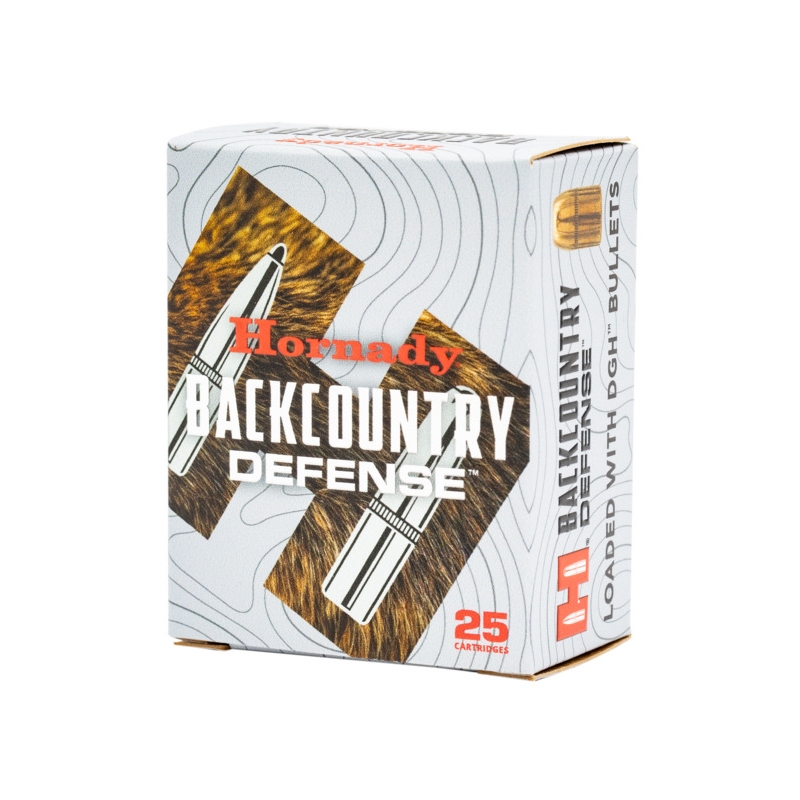 Hornady Backcountry Defense 9mm Luger+P Ammunition 138 Grain Dangerous Game Handgun DGH - 90268