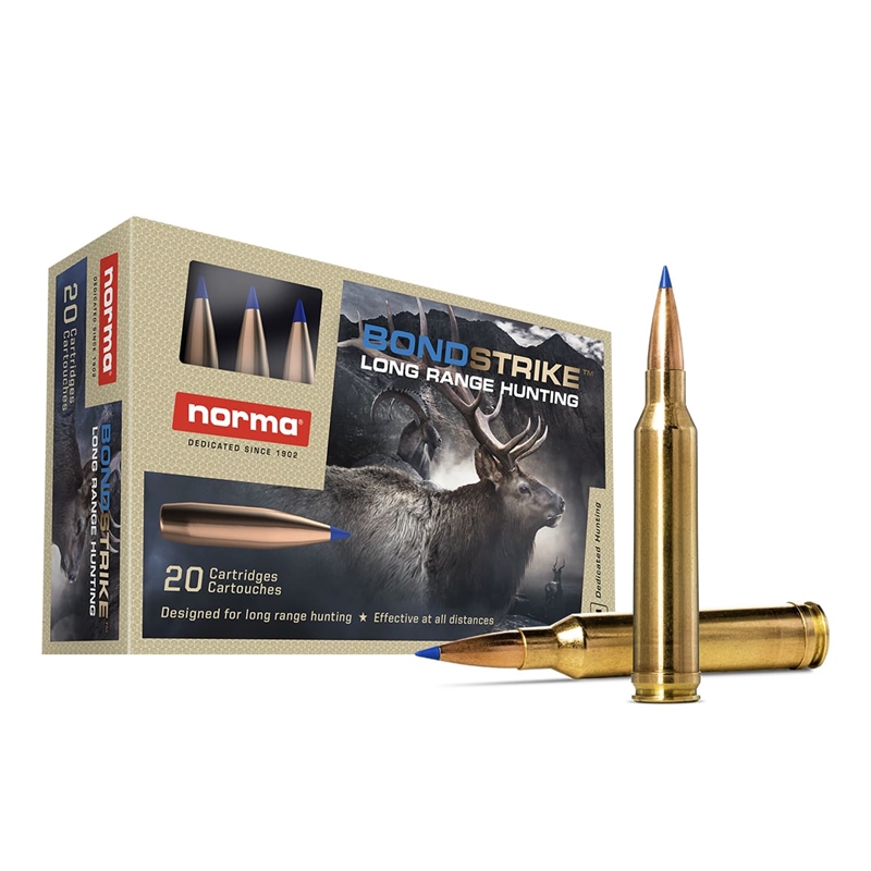 Norma Bondstrike 7mm Rem Mag Ammunition 165 Grain Bonded Polymer Tip - 20171522