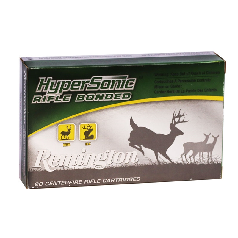 Remington HyperSonic Rifle Bonded 30-06 Springfield Ammunition 180 Grain Bonded Pointed Soft Point - PRH3006C