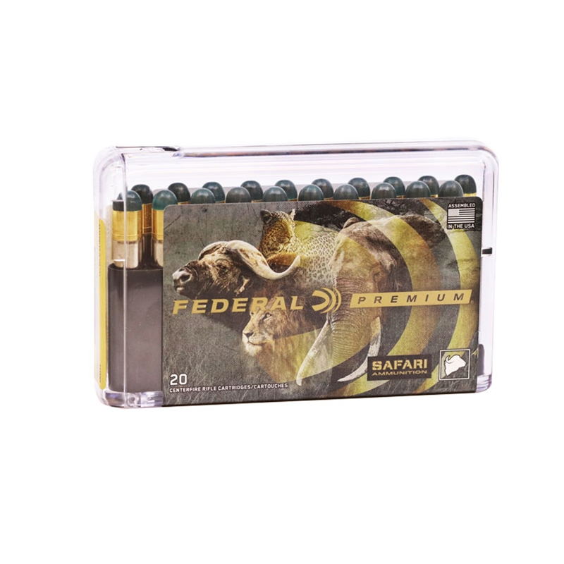 Federal Premium Safari 458 Winchester Magnum Ammunition 500 Grain Woodleigh Hydro Solid - P458WH